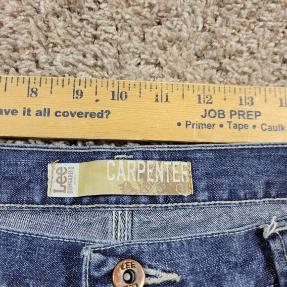 Wrangler Carpenter Jeans Mens 40x30 Dungarees Denim Utility Workwear - Picture 3 of 8